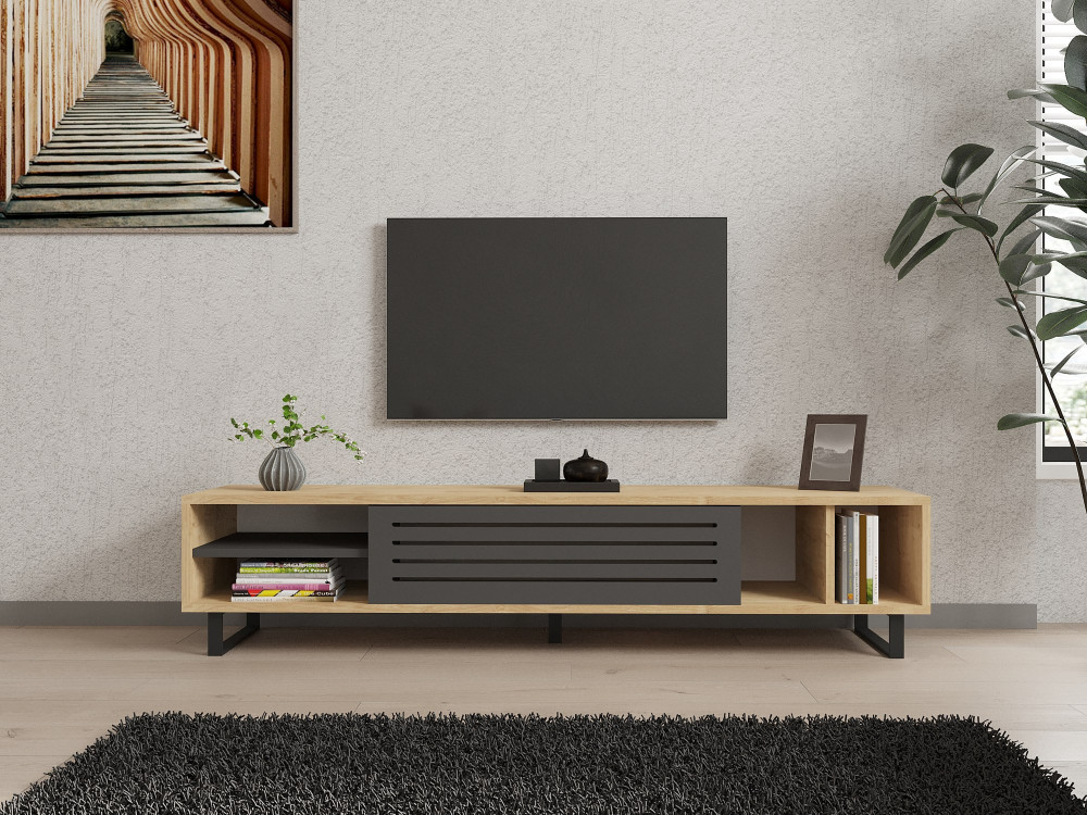Soporte de TV de madera "Safir" 160 x 40 x 35 cm - Saphir