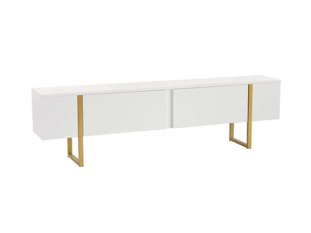 Soporte de TV de madera "Serenity" - 180 x 29 x 50 cm - Blanco