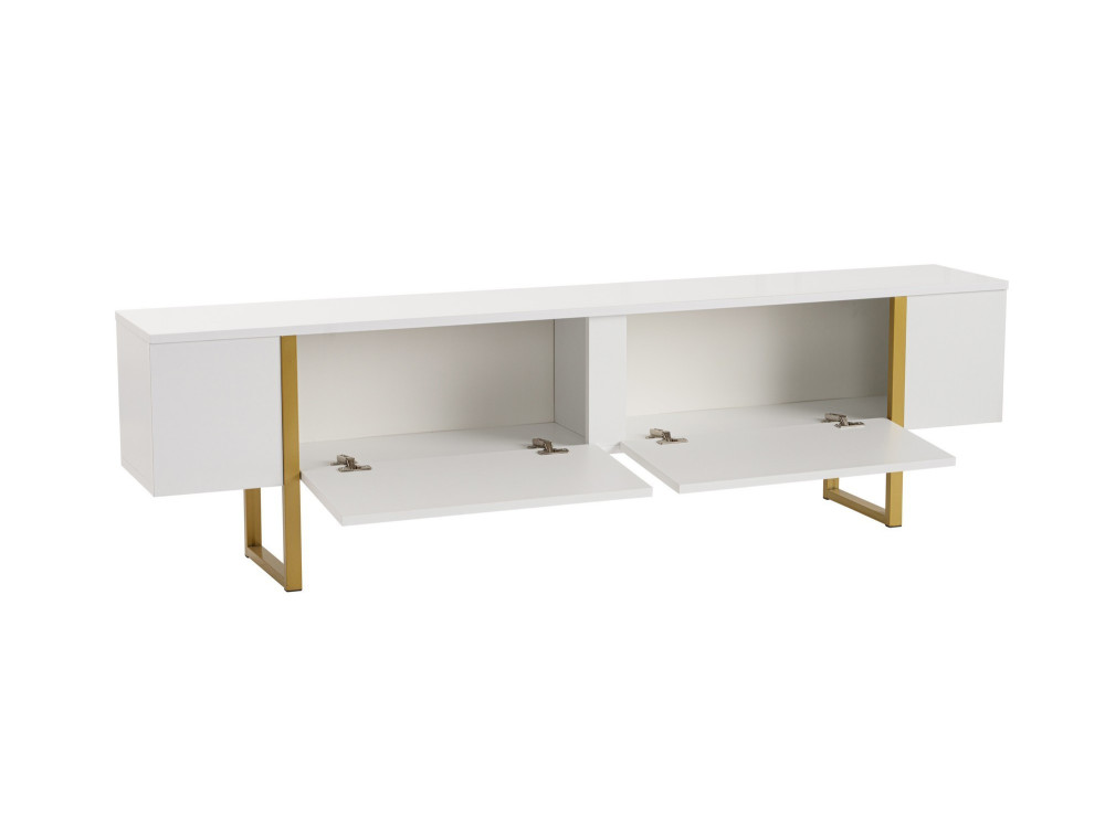 Soporte de TV de madera "Serenity" - 180 x 29 x 50 cm - Blanco