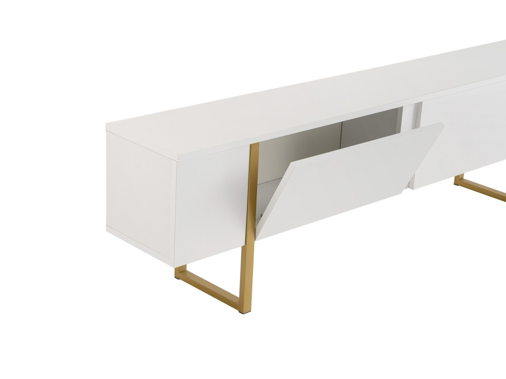 Soporte de TV de madera "Serenity" - 180 x 29 x 50 cm - Blanco
