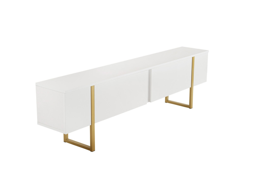 Soporte de TV de madera "Serenity" - 180 x 29 x 50 cm - Blanco
