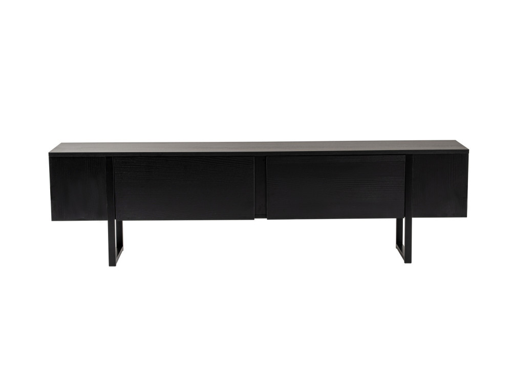 Soporte de TV de madera "Serenity" - 180 x 29 x 50 cm - Negro