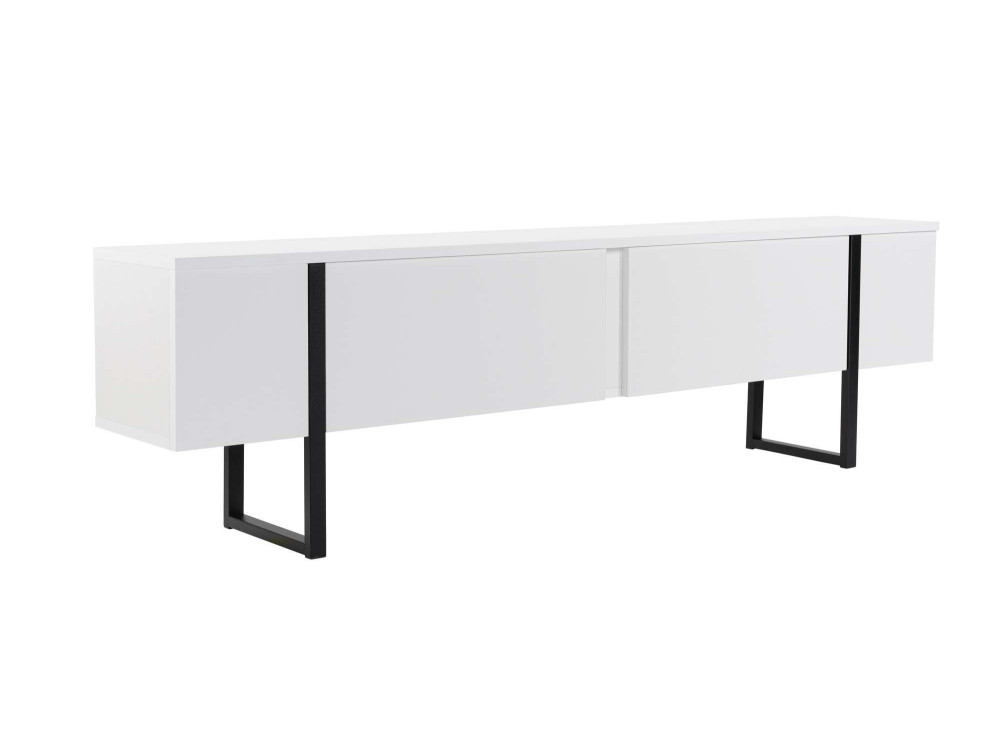 Mueble TV de madera "Serenity" 180 x 30 x 45 cm - Blanco