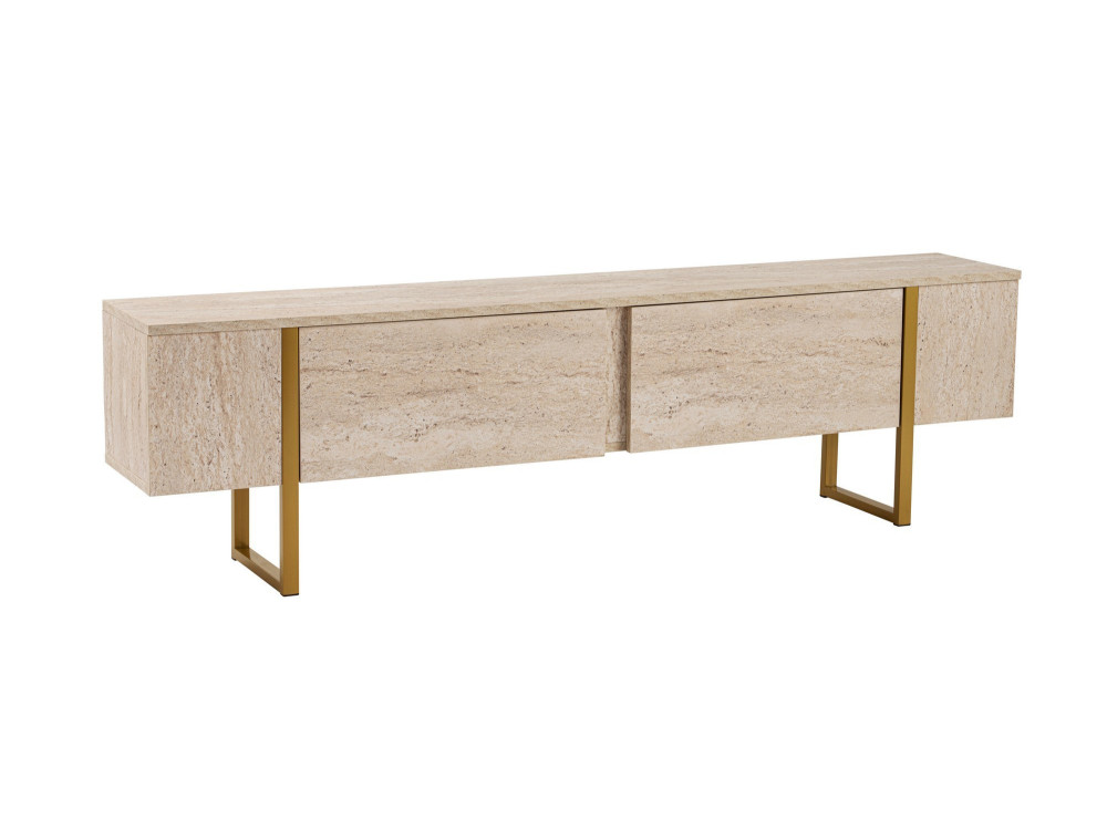 Mueble TV de madera "Serenity" 180 x 30 x 50 cm - Travertino