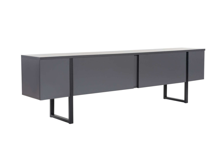 Mueble TV de madera "Serenity" 180 x 30 x 50 cm - Antracita