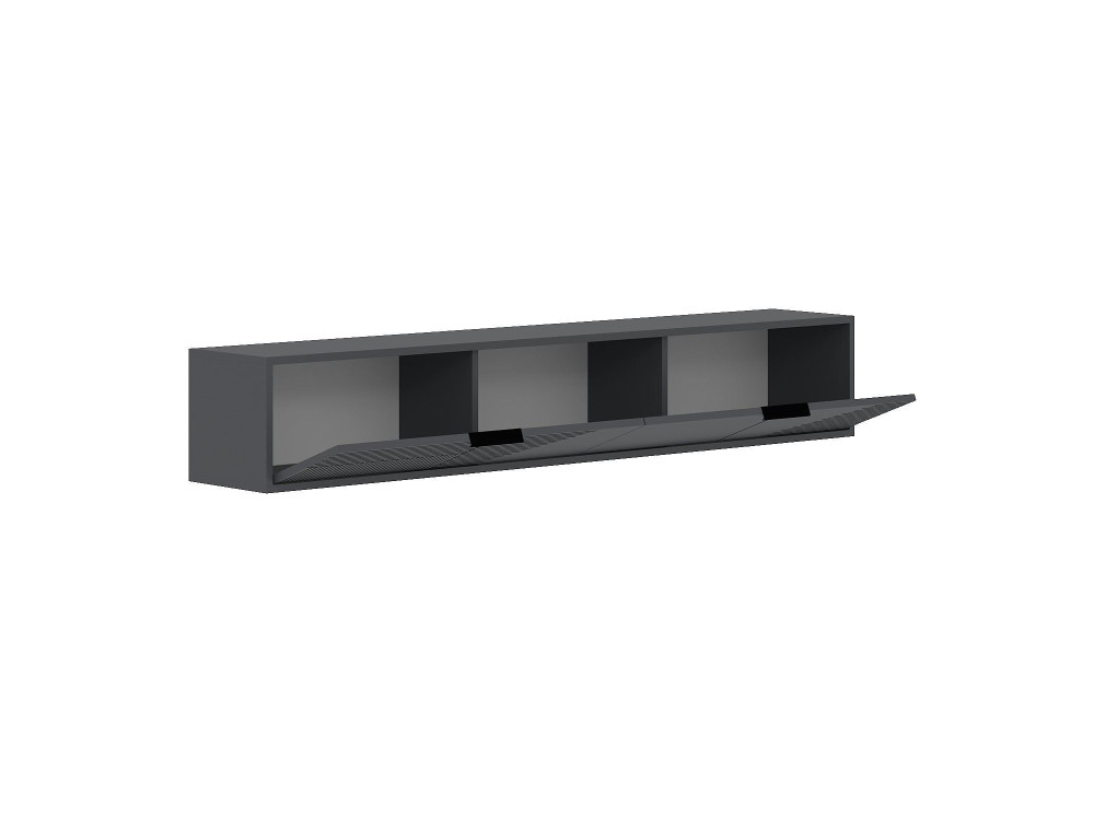 Mueble TV de madera "Parla" 180 x 30 x 30 cm - Antracita