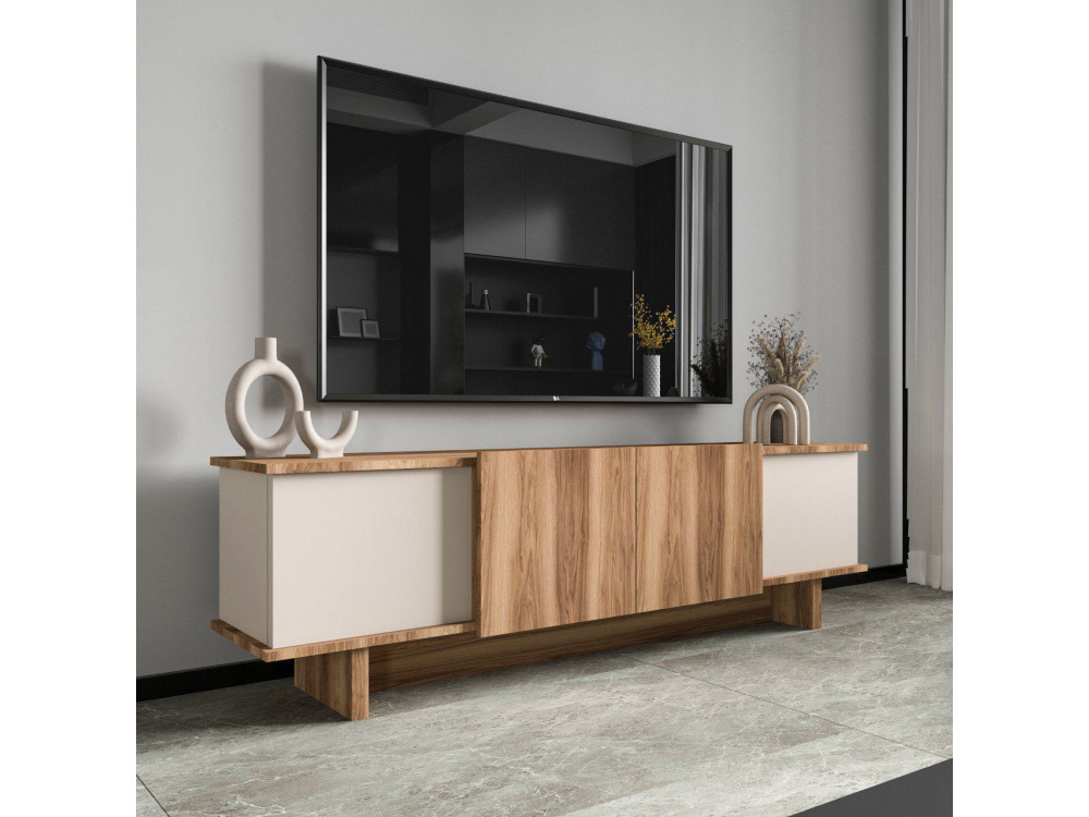Soporte de TV de madera "Diana" 180 x 33 x 50 cm - Beige