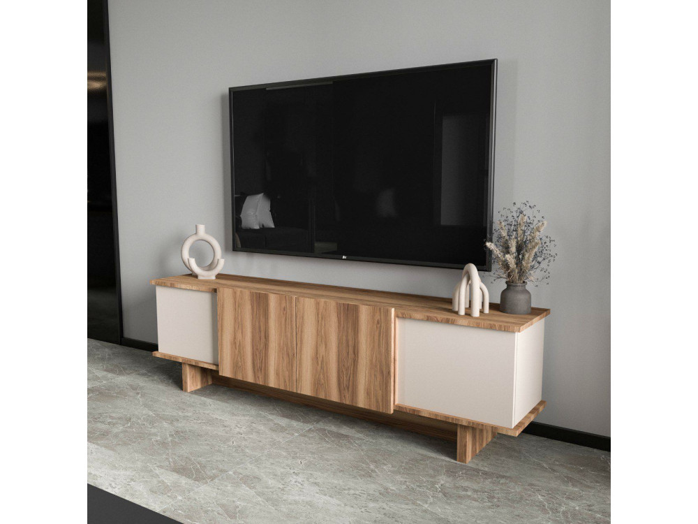 Soporte de TV de madera "Diana" 180 x 33 x 50 cm - Beige