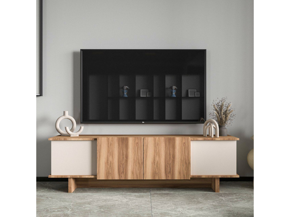 Soporte de TV de madera "Diana" 180 x 33 x 50 cm - Beige