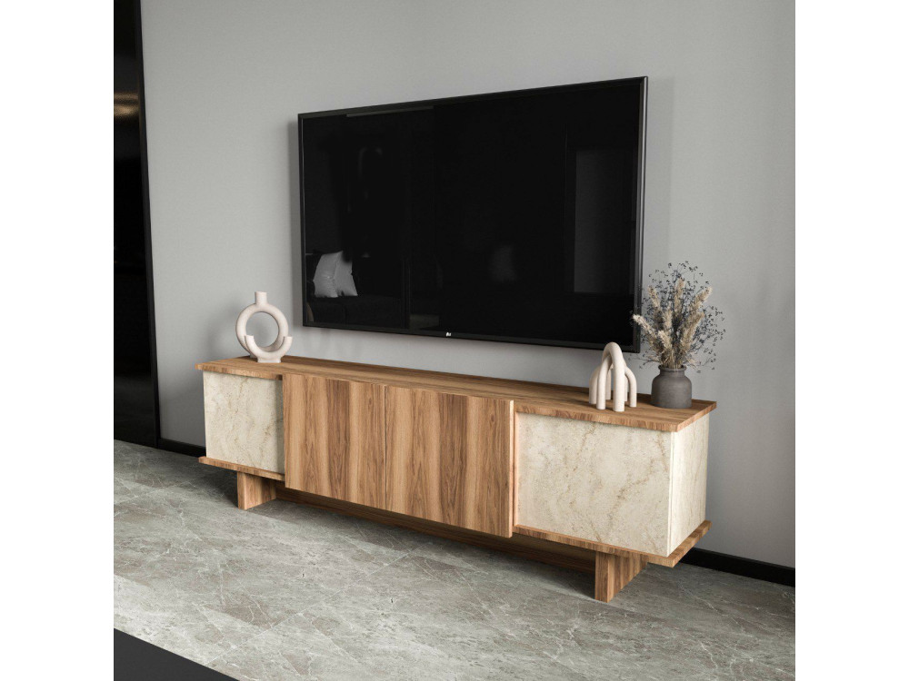 Soporte de TV de madera "Diana" 180 x 33 x 50 cm - Travertino
