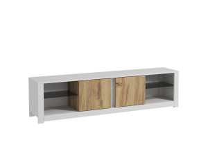 Soporte de TV de madera "Aydos" 180 x 35 x 45 cm - Blanco