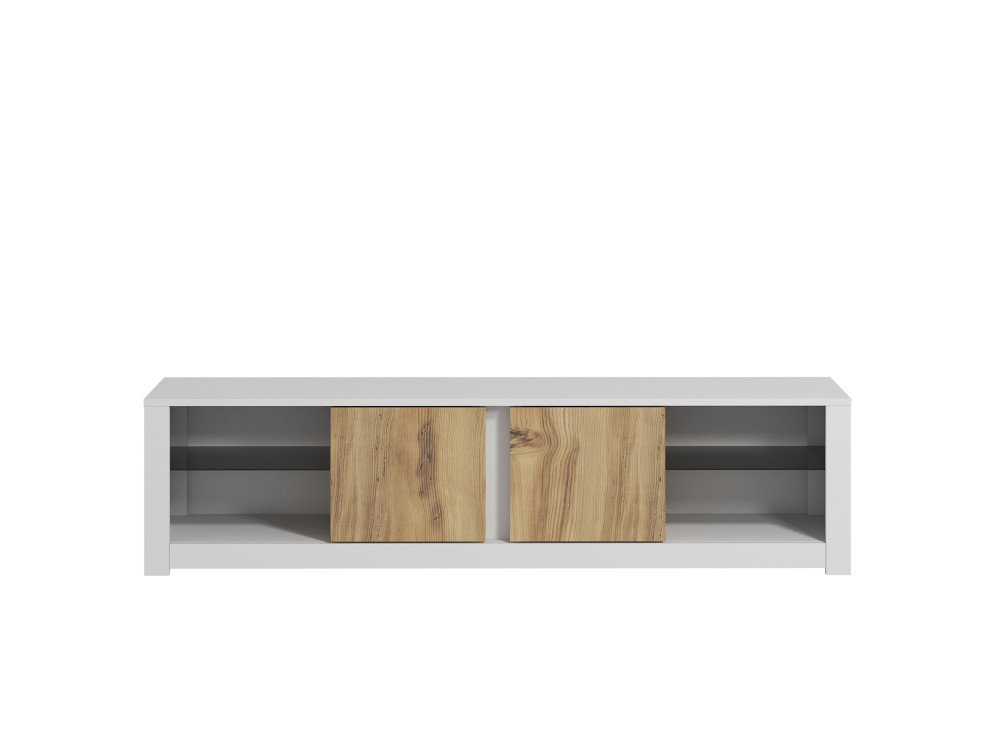 Soporte de TV de madera "Aydos" 180 x 35 x 45 cm - Blanco