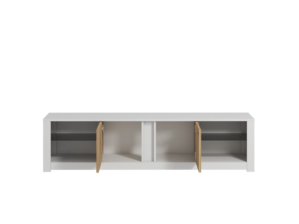 Soporte de TV de madera "Aydos" 180 x 35 x 45 cm - Blanco