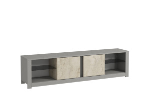 Soporte de TV de madera "Aydos" 180 x 35 x 45 cm - Gris