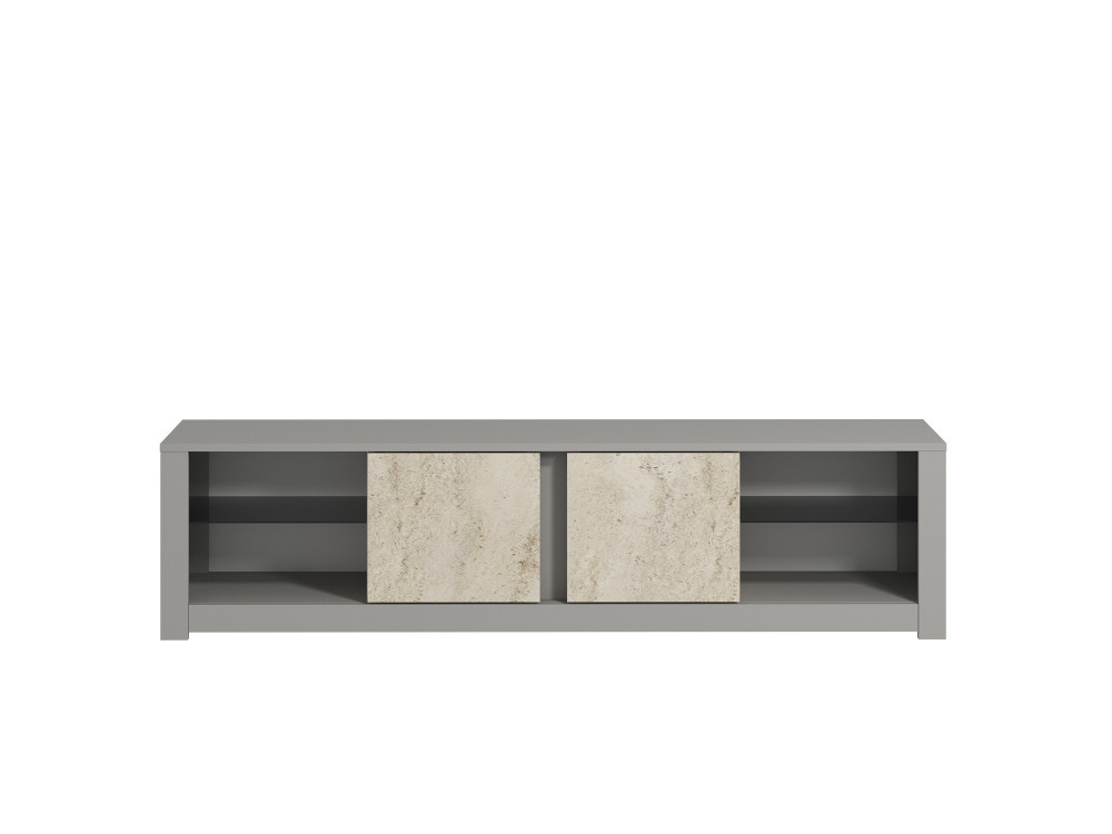 Soporte de TV de madera "Aydos" 180 x 35 x 45 cm - Gris