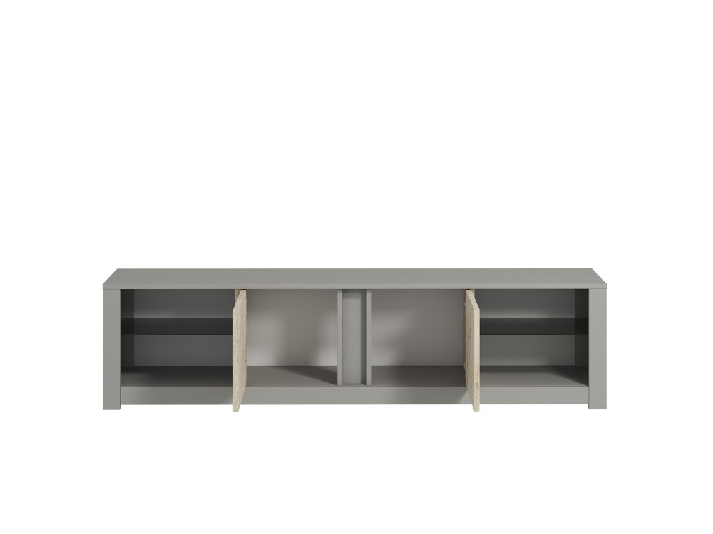 Soporte de TV de madera "Aydos" 180 x 35 x 45 cm - Gris