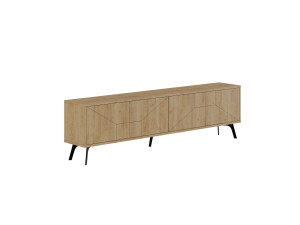 Soporte de TV de madera "Dune" - 180 x 29 x 50 cm - Beige