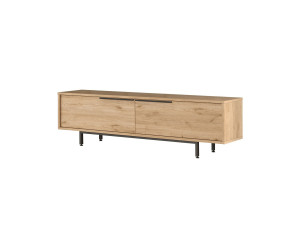 Soporte de TV de madera "Calvin" - 160 x 35 x 45 cm - Marrón
