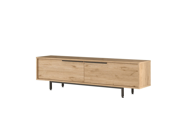 Soporte de TV de madera "Calvin" - 160 x 35 x 45 cm - Marrón