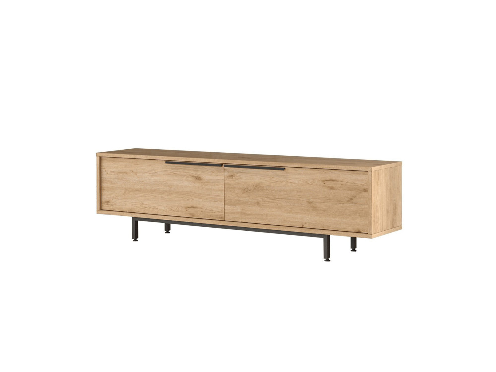 Soporte de TV de madera "Calvin" - 160 x 35 x 45 cm - Marrón