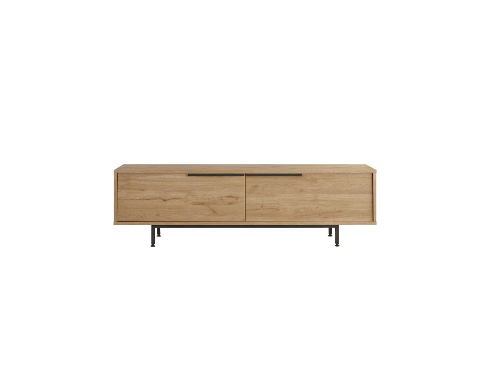 Soporte de TV de madera "Calvin" - 160 x 35 x 45 cm - Marrón
