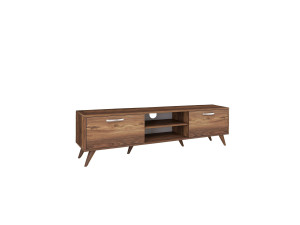 Soporte de TV de madera "Atik" - 180 x 35 x 48 cm - Marrón