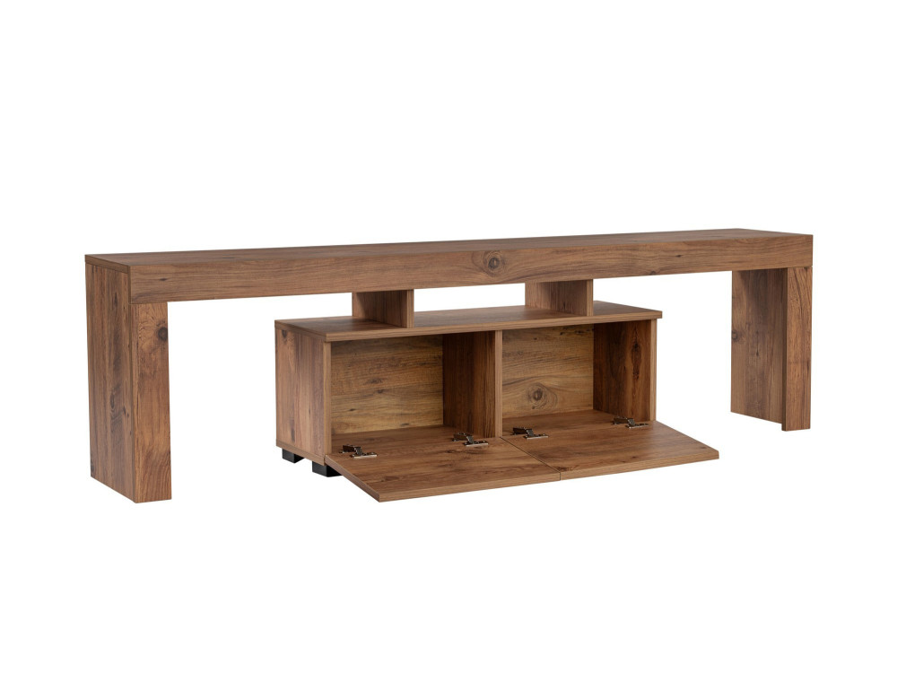Soporte de TV de madera "Enclave" - 180 x 31 x 50 cm - Marrón