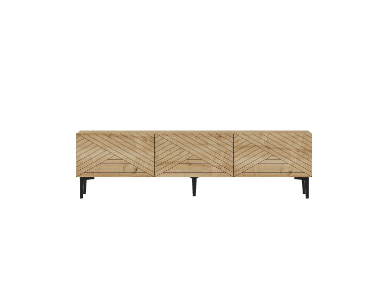 Mueble TV de madera "Felix" 160 x 31,4 x 44,1 cm - Roble zafiro