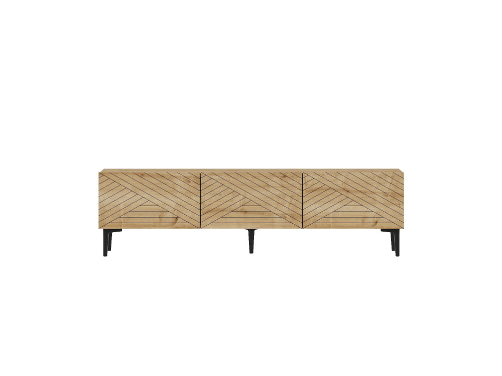 Mueble TV de madera "Felix" 160 x 31,4 x 44,1 cm - Roble zafiro