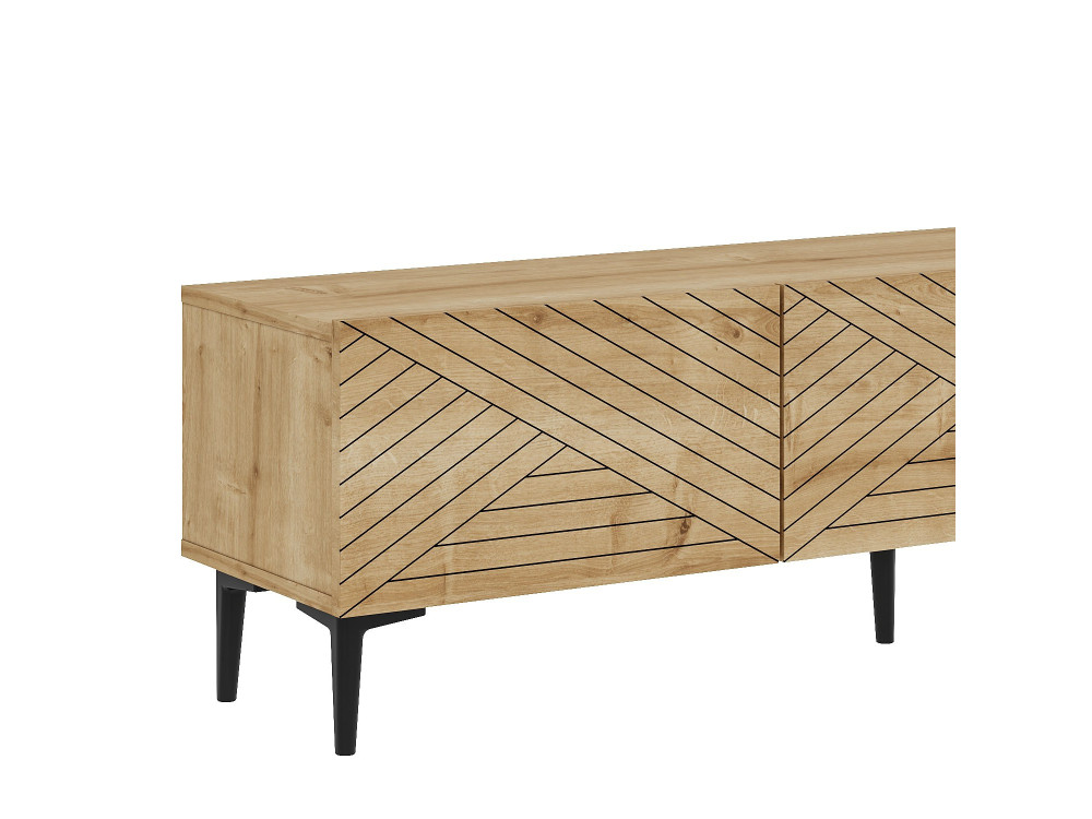 Mueble TV de madera "Felix" 160 x 31,4 x 44,1 cm - Roble zafiro