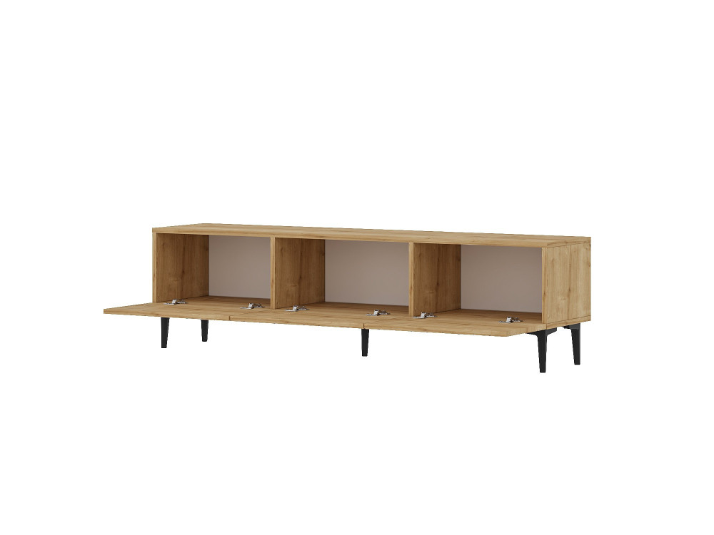 Mueble TV de madera "Felix" 160 x 31,4 x 44,1 cm - Roble zafiro