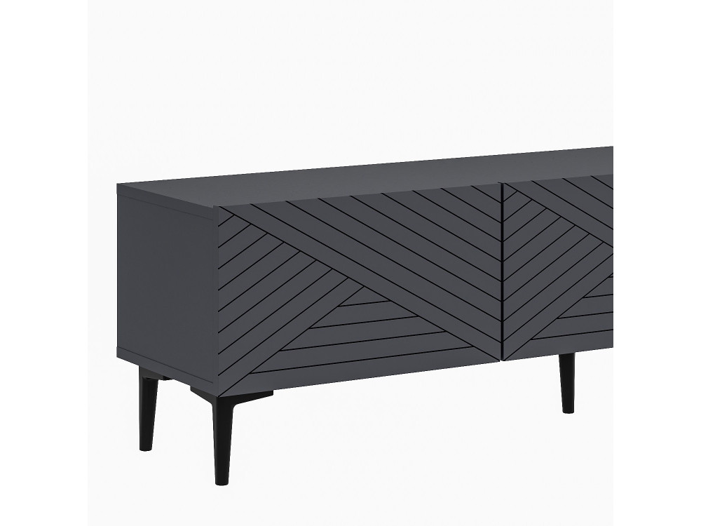 Mueble TV de madera "Felix" 160 x 31,4 x 44,1 cm - Antracita