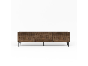 Soporte de TV de madera "Felix" - 160 x 31 x 44 cm - Marrón