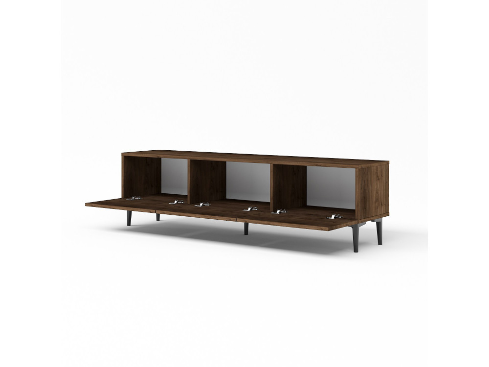 Soporte de TV de madera "Felix" - 160 x 31 x 44 cm - Marrón