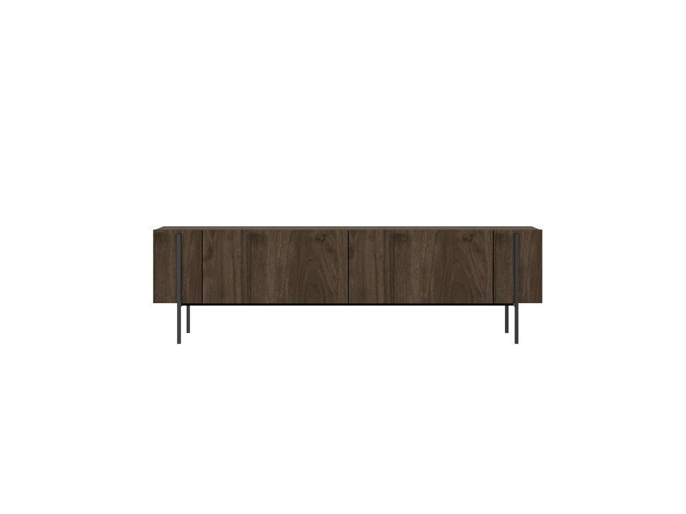 Soporte de TV de madera "Herman" - 160 x 31 x 45 cm - Marrón