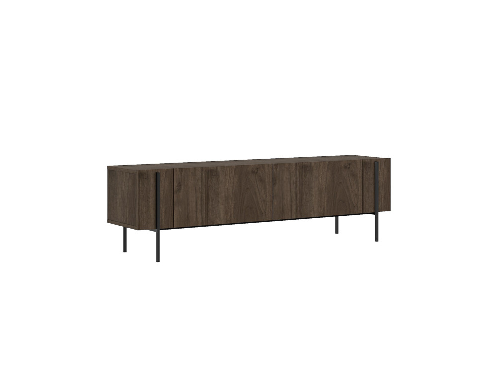 Soporte de TV de madera "Herman" - 160 x 31 x 45 cm - Marrón