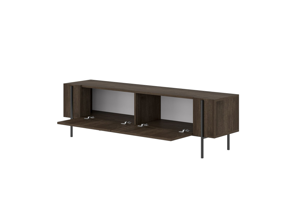Soporte de TV de madera "Herman" - 160 x 31 x 45 cm - Marrón