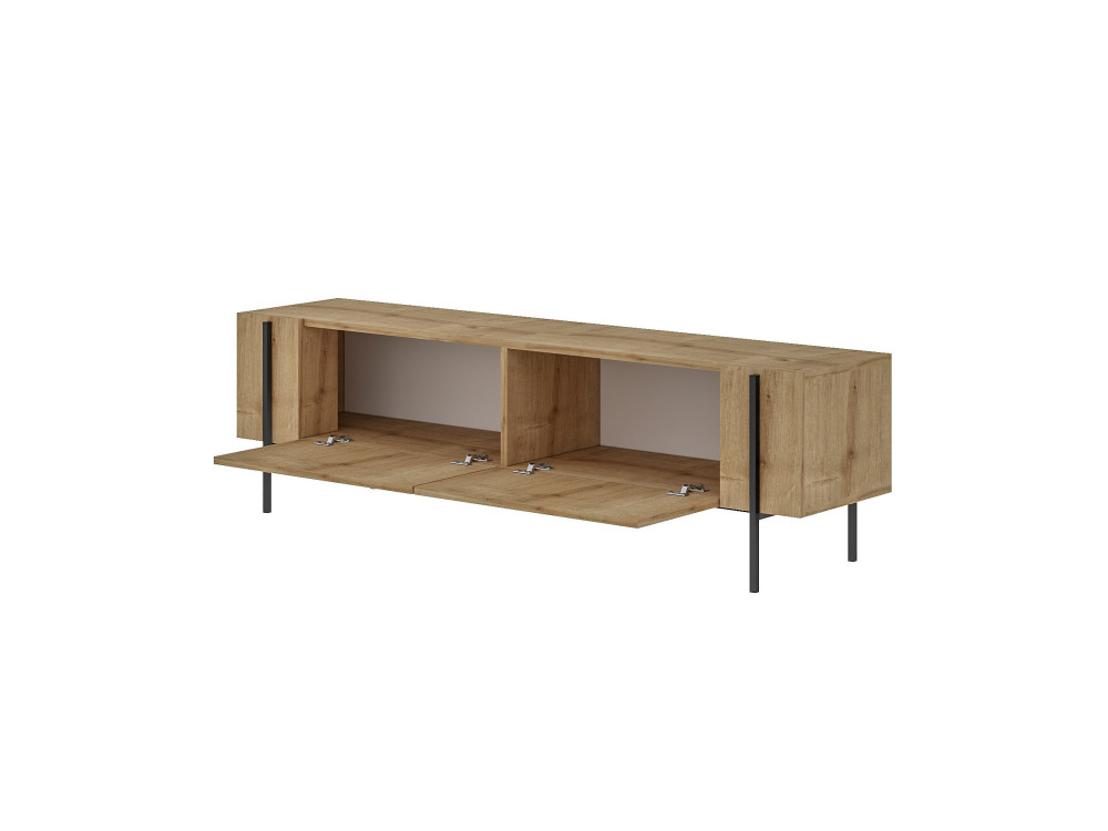 Soporte de TV de madera "Herman" - 160 x 31 x 45 cm - Beige