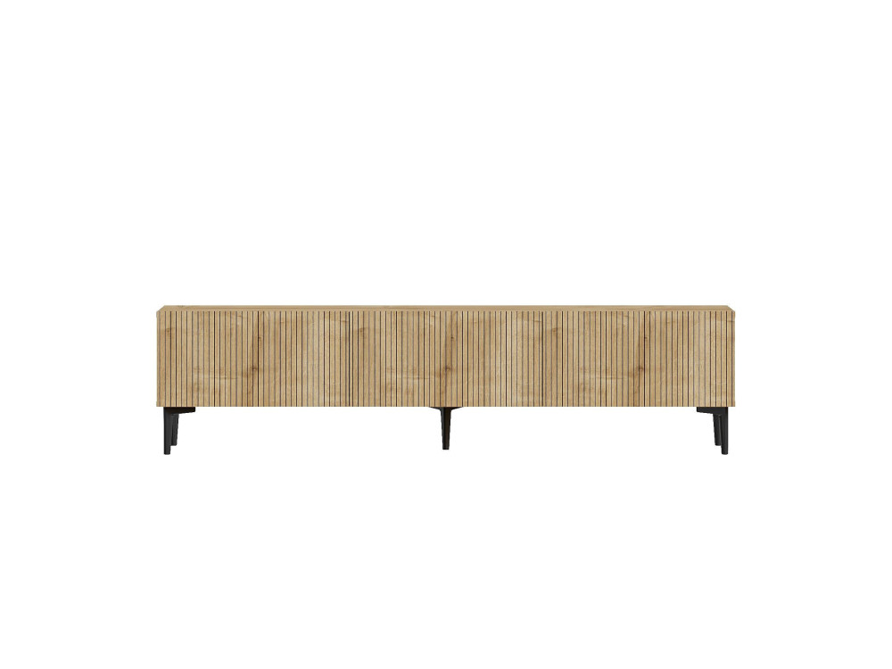 Soporte de TV de madera "Oscar" - 180 x 31 x 45 cm - Marrón claro