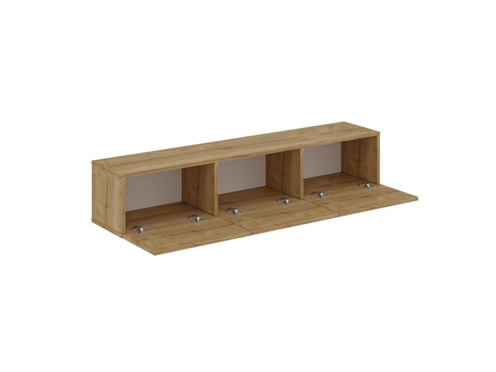Soporte de TV de madera "Oscar" - 180 x 31 x 45 cm - Marrón claro