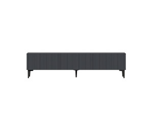 Soporte de TV de madera "Oscar" - 180 x 31 x 45 cm - Gris antracita