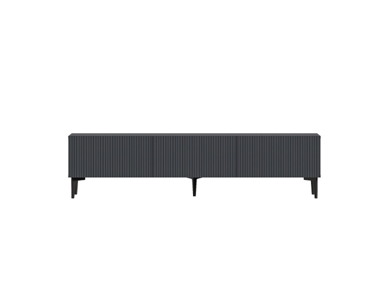 Soporte de TV de madera "Oscar" - 180 x 31 x 45 cm - Gris antracita
