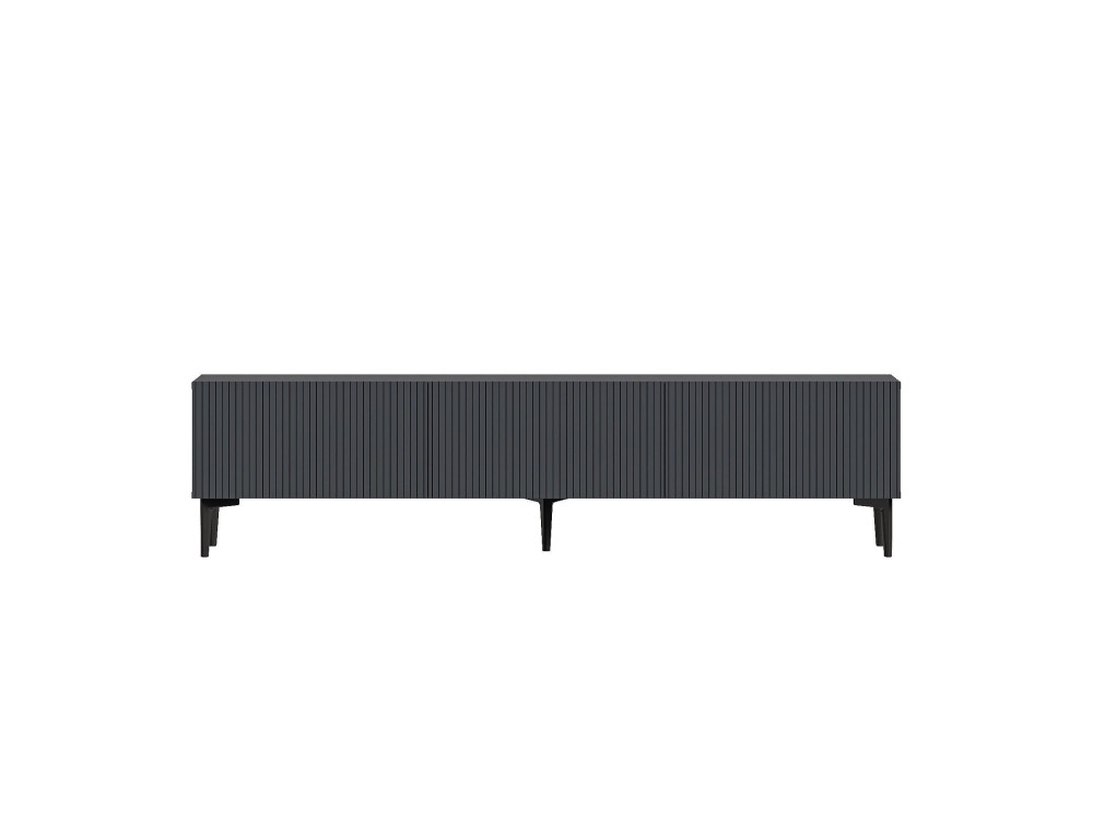 Soporte de TV de madera "Oscar" - 180 x 31 x 45 cm - Gris antracita