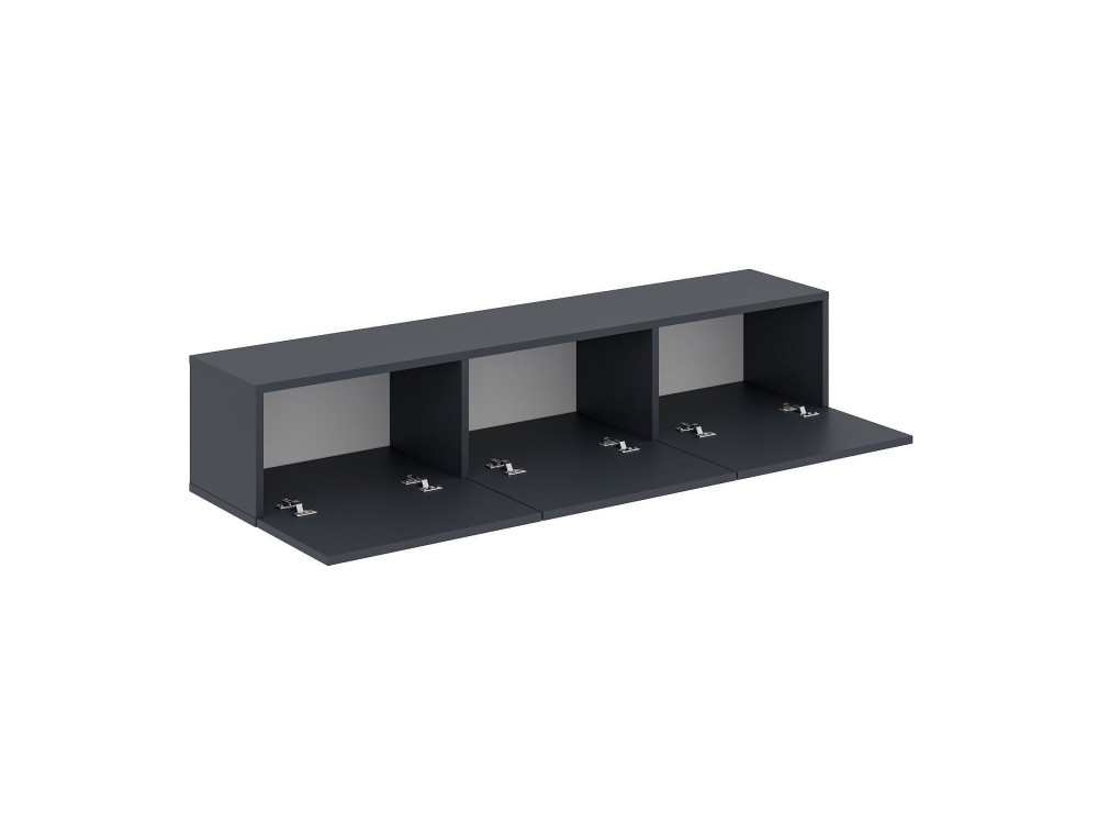 Soporte de TV de madera "Oscar" - 180 x 31 x 45 cm - Gris antracita