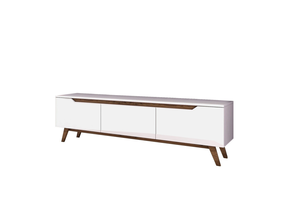 Soporte de TV de madera "Digi" - 180 x 35 x 48 cm - Marrón