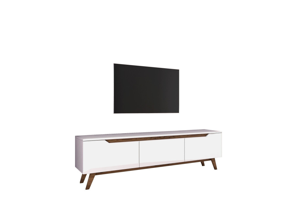 Soporte de TV de madera "Digi" - 180 x 35 x 48 cm - Marrón