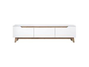 Soporte de TV de madera "Digi" - 180 x 35 x 48 cm - Beige