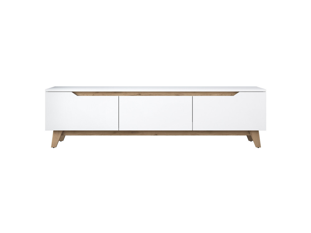 Soporte de TV de madera "Digi" - 180 x 35 x 48 cm - Beige