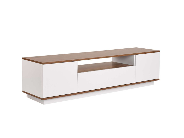 Soporte de TV de madera "Veramont" - 180 x 44 x 44 cm - Marrón oscuro