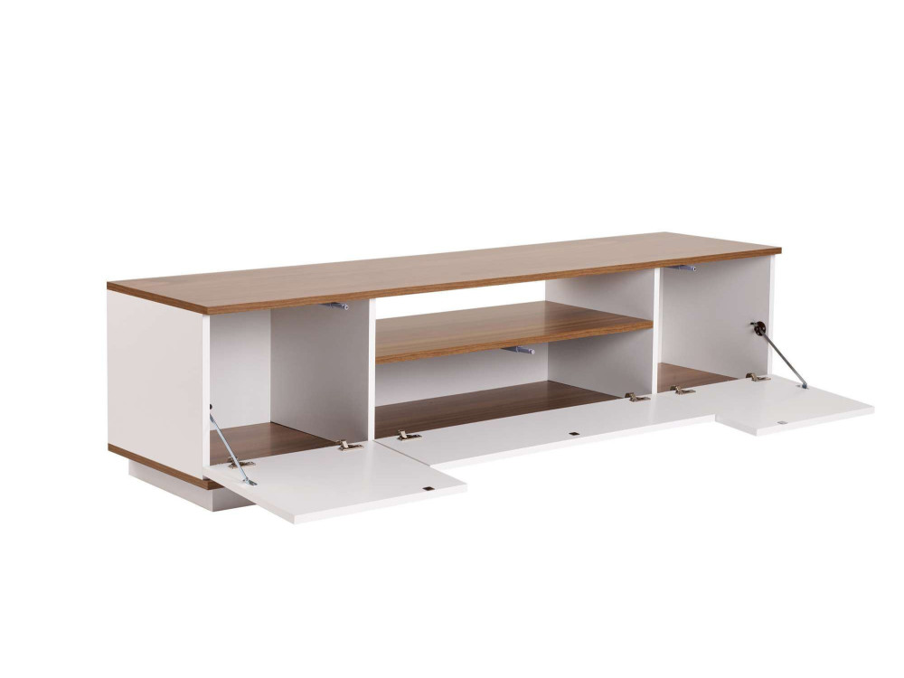 Soporte de TV de madera "Veramont" - 180 x 44 x 44 cm - Marrón oscuro